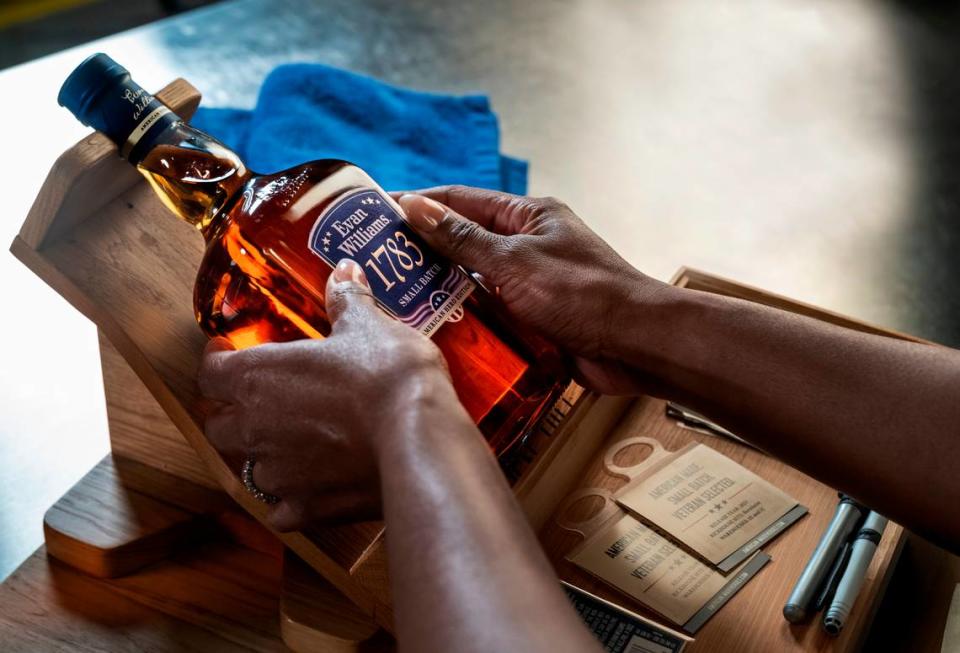 Evan Williams bourbon is honoring six US veterans.