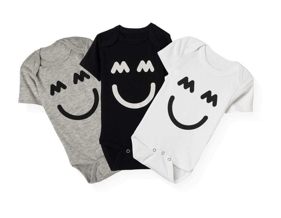 Big Smile baby bodysuit set