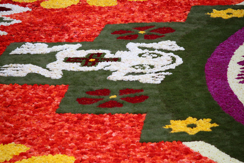 FOTOS | México protagoniza tradicional alfombra floral gigante de Bruselas