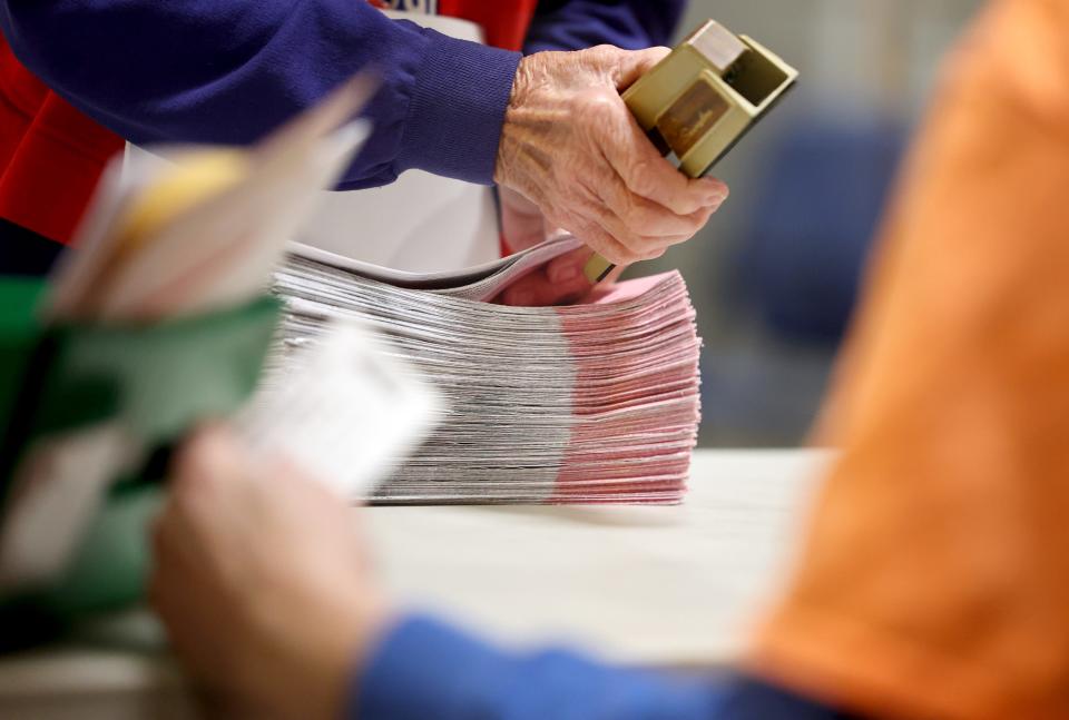 Two days after midterm elections, Nevada election officials continue counting votes in state races.