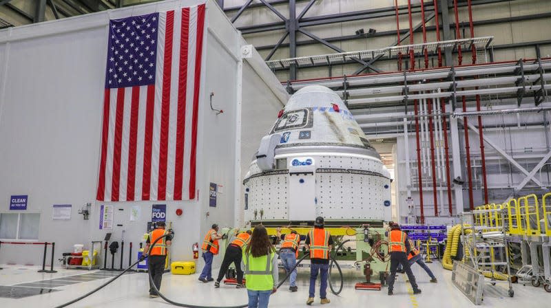 Teams have begun fueling of the Starliner spacecraft at Kennedy Space Center in Florida. - Photo: Boeing