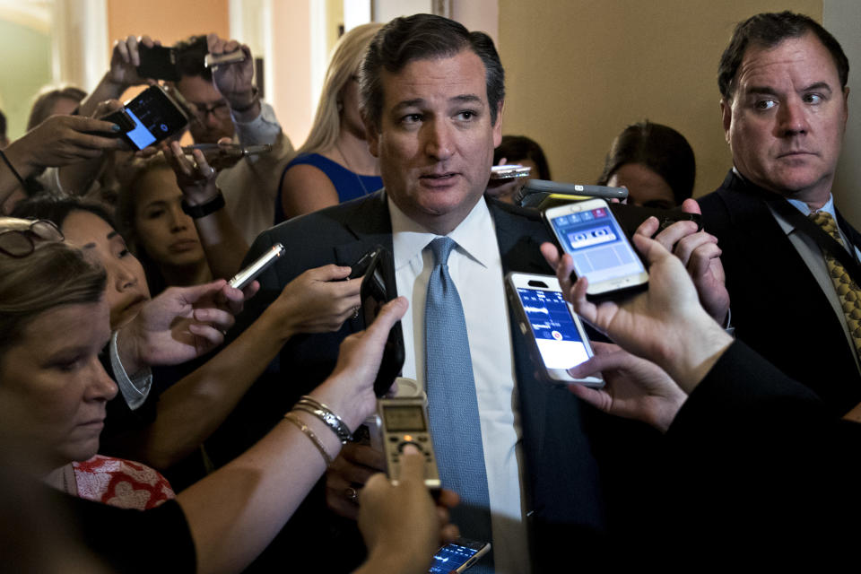 The Congressional Budget Office report&nbsp;doesn&rsquo;t include new provisions added to the bill last week to win the support of Sen. Ted Cruz (R-Texas). (Photo: Andrew Harrer/Bloomberg via Getty Images)