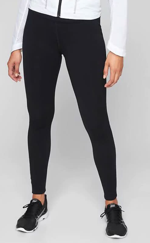 <a rel="nofollow noopener" href="http://www.anrdoezrs.net/links/3550561/type/dlg/http://athleta.gap.com/browse/product.do?pid=929772002&CAWELAID=120299870000023298&gclid=Cj0KCQiAl8rQBRDrARIsAEW_To_z5ze_wtKTkyKmRo-9-WPZQvK6I3qJ_XKWgRpYBNFQG3Db_8e_RisaAgzaEALw_wcB" target="_blank" data-ylk="slk:Polartec Power Stretch Tight, Athleta, $89You won't even realize it's winter while wearing this pair.;elm:context_link;itc:0;sec:content-canvas" class="link ">Polartec Power Stretch Tight, Athleta, $89<p>You won't even realize it's winter while wearing this pair.</p> </a>