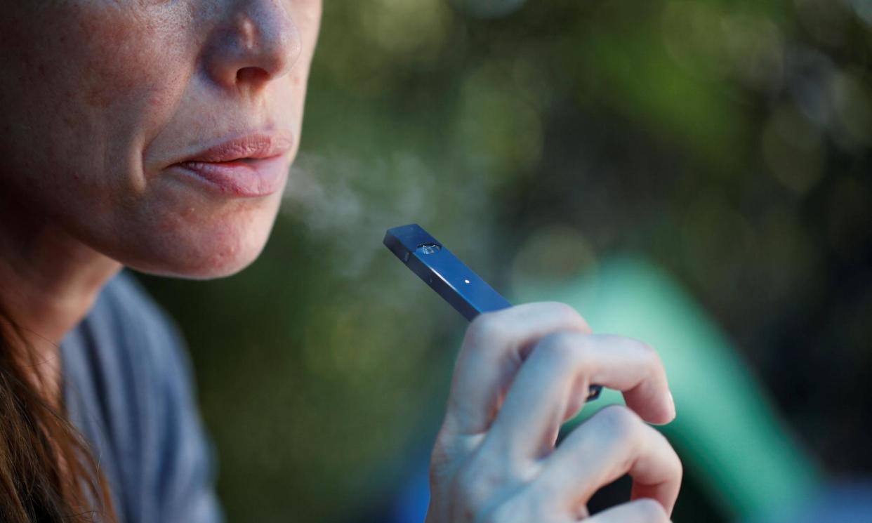 <span>Nearly a quarter of women in the study who were trying to conceive said they regularly or occasionally vaped.</span><span>Photograph: Ronen Zvulun/Reuters</span>