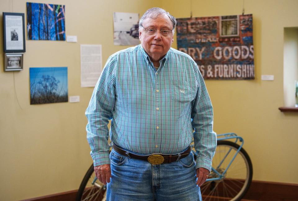 Steve Barnett, executive director of the Irvington Historical Society, stands amongst some of the museum's many artifacts Saturday, June 11, 2022. 