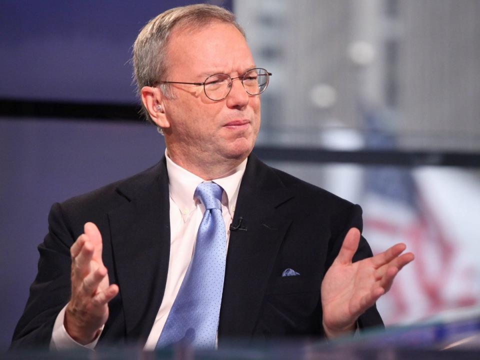 Eric Schmidt looks unhappy