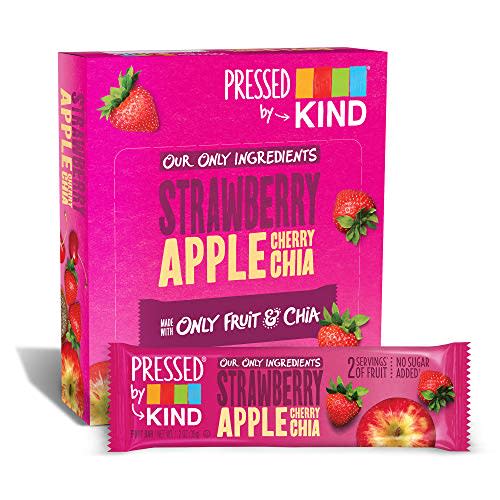 2) Pressed by KIND Fruit Bars, Strawberry Apple Chia (12 Count)