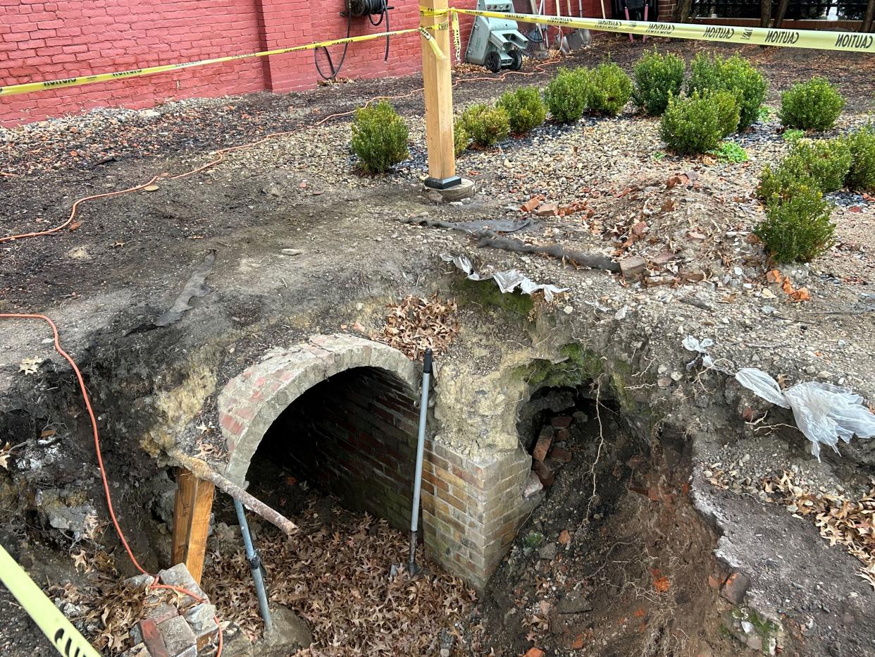 The underground tunnel discovered last year below the Merrick Art Gallery.