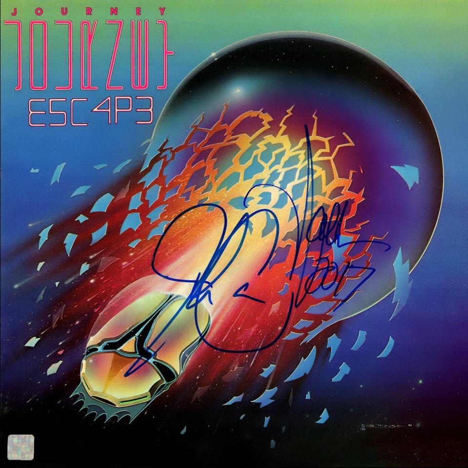 The cover of Journey's album Escape