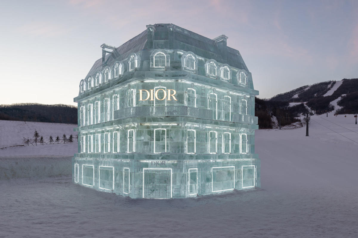 Dior Replicates Avenue Montaigne Flagship in Ice for Ski Pop up in