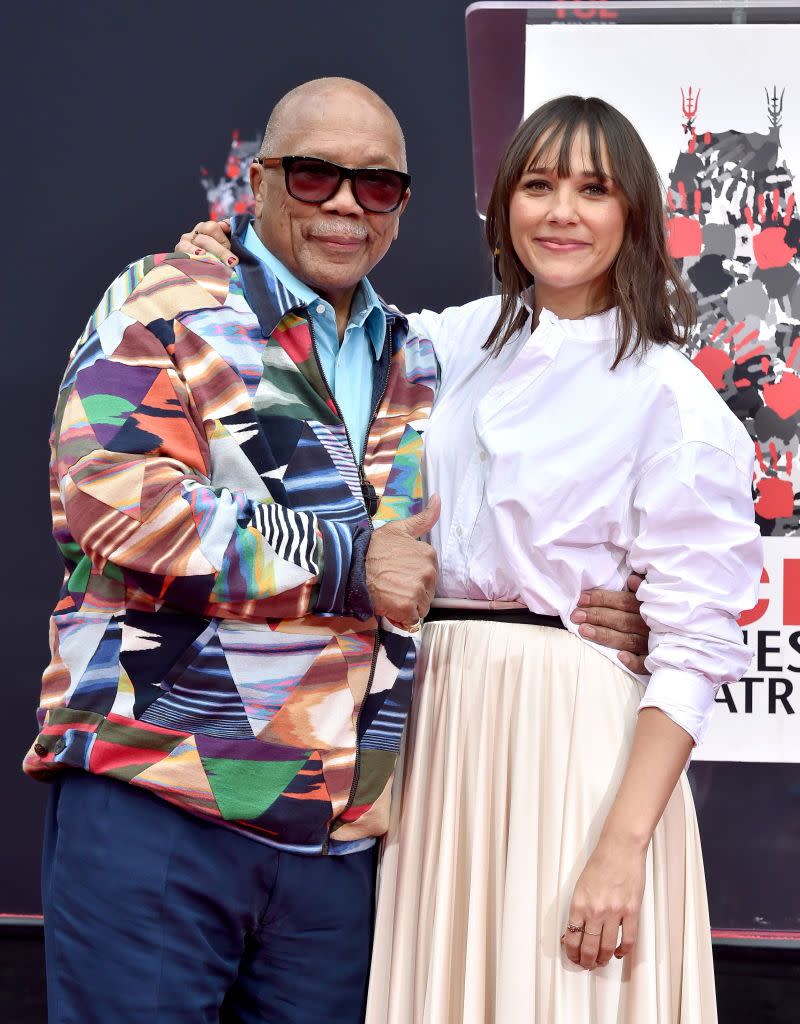 <p>"<a href="http://www.goodhousekeeping.com/life/entertainment/a43609/rashida-jones-cover-story/" rel="nofollow noopener" target="_blank" data-ylk="slk:My dad;elm:context_link;itc:0;sec:content-canvas" class="link ">My dad</a> tells me to make decisions out of love and not fear. It's okay to do something and not know that you're going to nail it and execute it with full, perfect preparedness."</p>