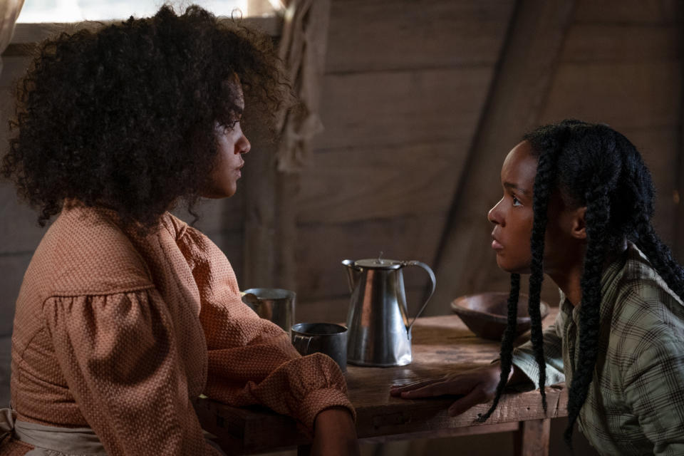 Kiersey Clemons and Janelle Mon&aacute;e in "Antebellum," now available to rent through video-on-demand services. (Photo: Lionsgate)