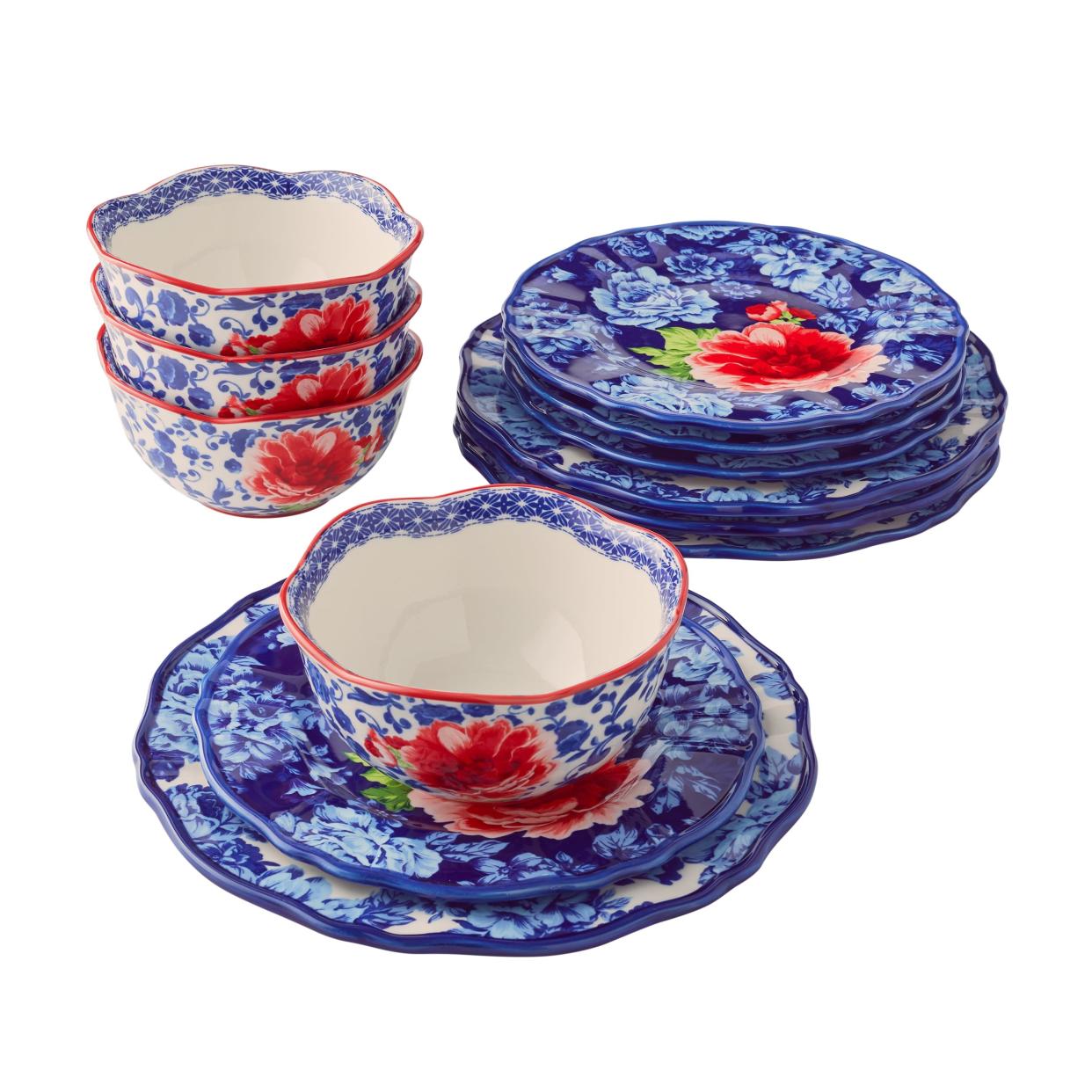 <p><a href="https://go.redirectingat.com?id=74968X1596630&url=https%3A%2F%2Fwww.walmart.com%2Fip%2FThe-Pioneer-Woman-Heritage-Floral-12-Piece-Stoneware-Dinnerware-Set%2F954686597&sref=https%3A%2F%2F" rel="nofollow noopener" target="_blank" data-ylk="slk:Shop Now;elm:context_link;itc:0;sec:content-canvas" class="link rapid-noclick-resp">Shop Now</a></p><p>The Pioneer Woman Heritage Floral Dinnerware Set</p><p>walmart.com</p><p>$29.98</p>