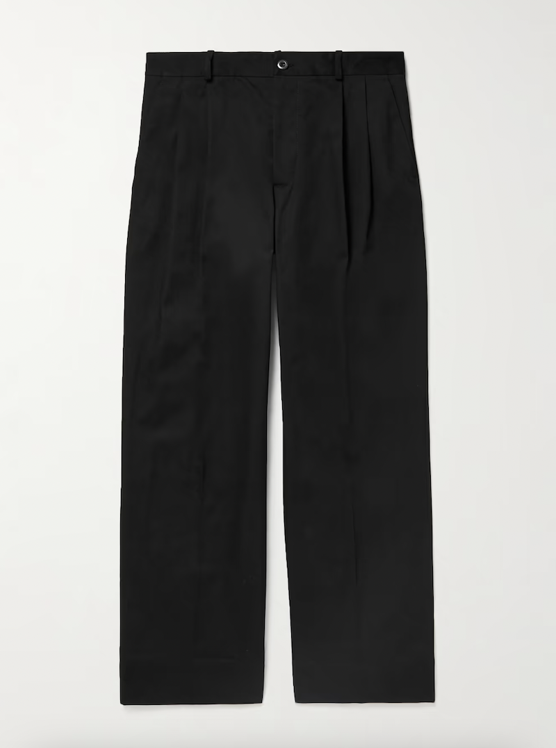 <p>Straight-Leg Pleated Organic Cotton-Twill Trousers</p><p>Mr Porter</p><p>$210.00</p><p><a href="https://go.redirectingat.com?id=74968X1596630&url=https%3A%2F%2Fwww.mrporter.com%2Fen-us%2Fmens%2Fproduct%2Facne-studios%2Fclothing%2Fcasual-trousers%2Fstraight-leg-pleated-organic-cotton-twill-trousers%2F43769801097683180&sref=https%3A%2F%2Fwww.esquire.com%2Fstyle%2Fmens-fashion%2Fa42559217%2Foversized-suits-trend-2023%2F" rel="nofollow noopener" target="_blank" data-ylk="slk:Shop Now;elm:context_link;itc:0;sec:content-canvas" class="link ">Shop Now</a></p><span class="copyright">Mr Porter</span>