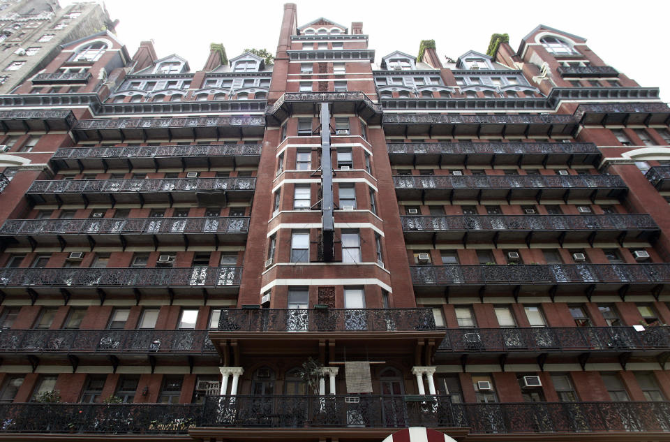 The façade of the Hotel Chelsea in New York City