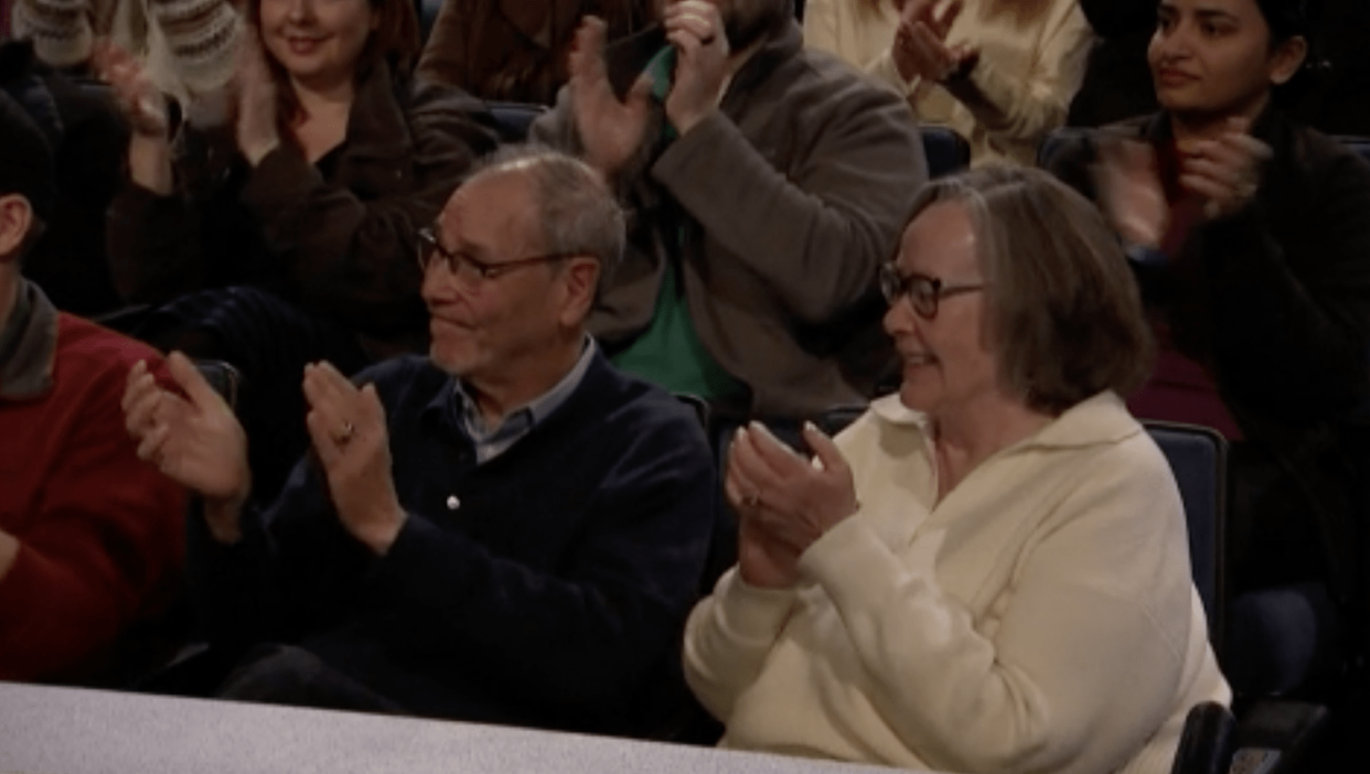 Ike Barinholtz's parents, Alan and Peggy Barinholtz, were in the audience supporting him.  (Jeopardy!)