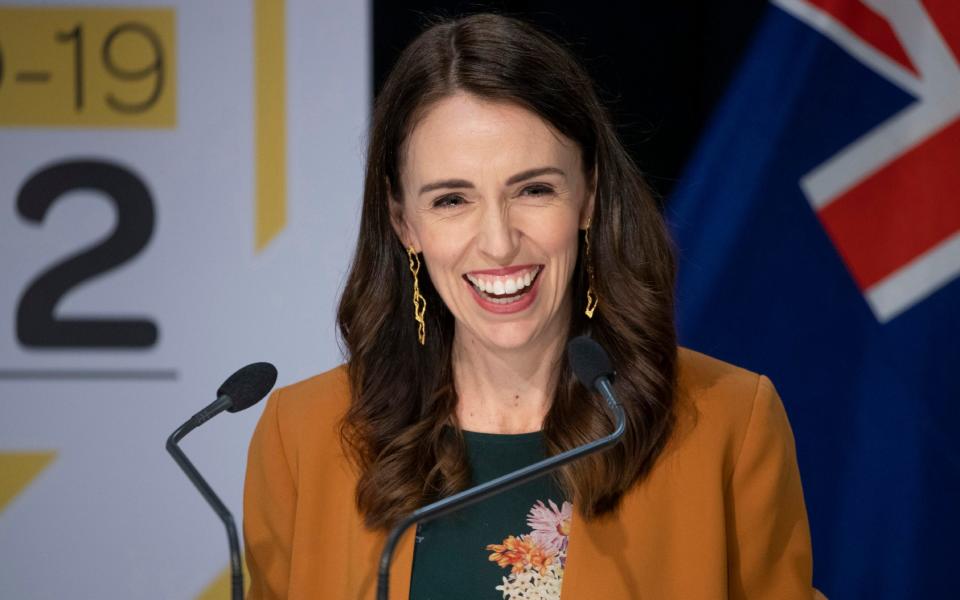 New Zealand prime minister Jacinda Ardern announces a lifting of lockdown - Mark Mitchell/AP