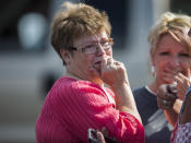 <p>A woman reacts following a shooting at Townville Elementary in Townville Wednesday, Sept. 28, 2016. (Katie McLean/The Independent-Mail via AP) </p>