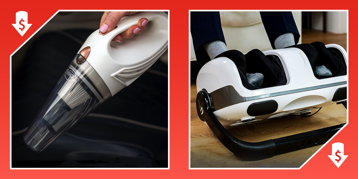 thisworx car vacuum cleaner and shiatsu foot massager