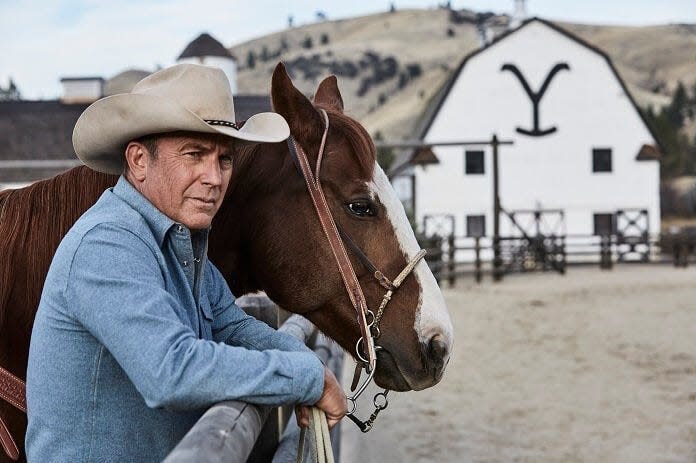 "Yellowstone," above, starring Kevin Costner and "That '70s Show" are the most popular TV shows at a majority of Big Ten schools.