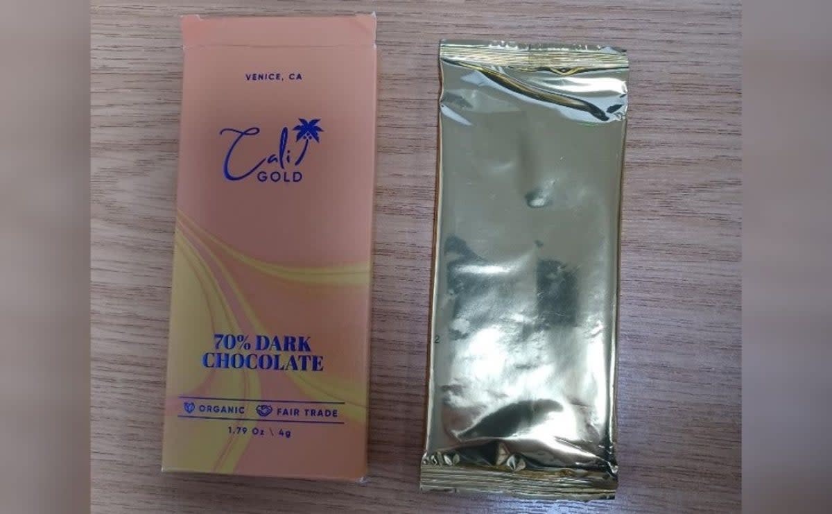 Police have issued warning over the ‘Cali-Gold’ chocolates   (Nottinghamshire Police)