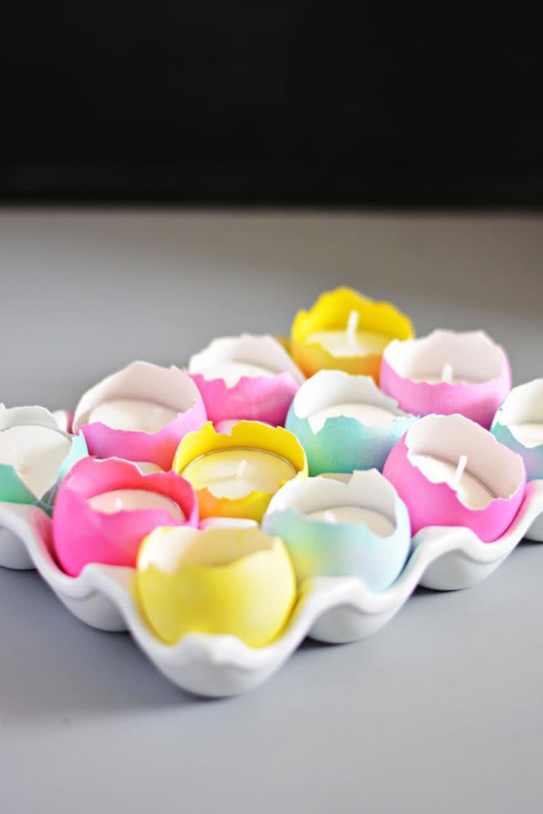 Eggshell Tealight Centerpiece