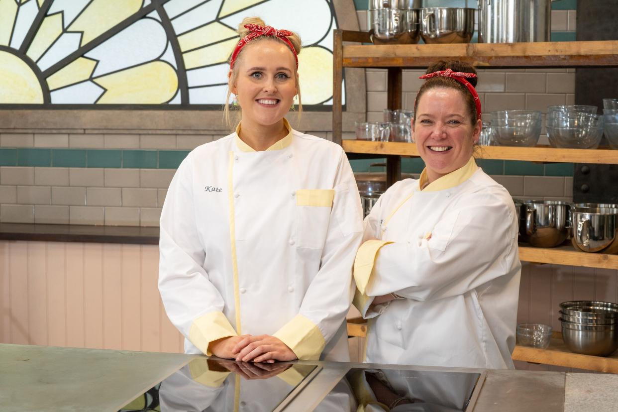 Kate and Hayley of Cake Ninja are self-trained pasty chefs. (Channel 4)