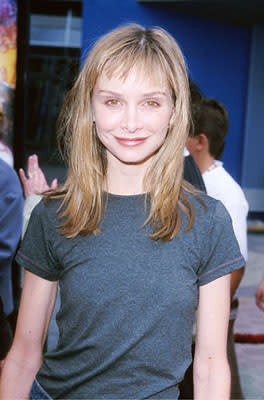 America's neurotic sweetheart lawyer Calista Flockhart at the Universal Studios Cinema premiere of Universal's The Flintstones In Viva Rock Vegas in Los Angeles