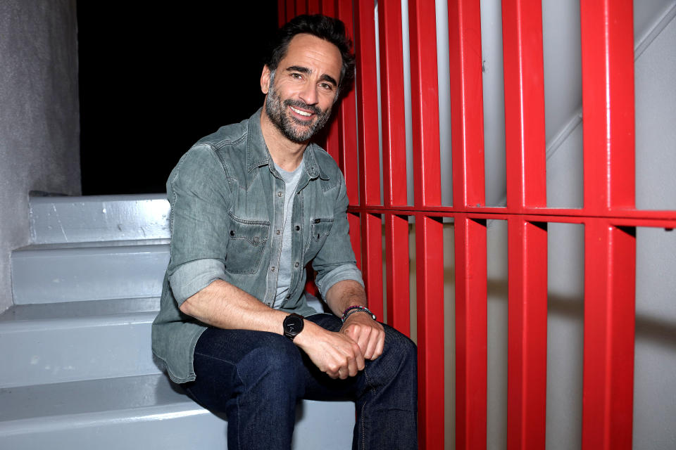 PARIS, FRANCE - 03/29/2022: Actor and humorist,  Florent Peyre poses during a portrait session in Paris, France on 03/29/2022. (Photo by Eric Fougere/Corbis via Getty Images)