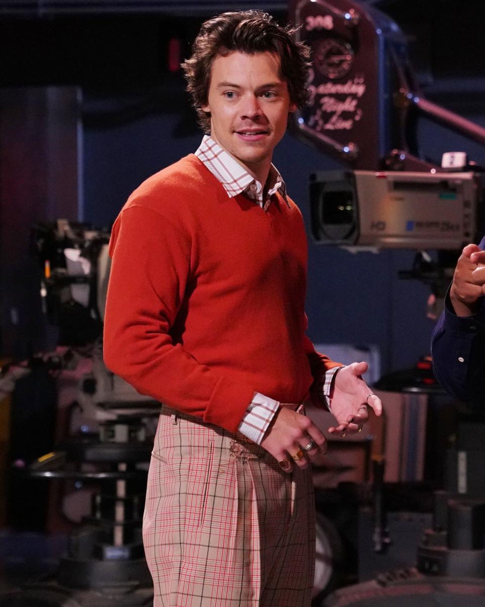 Harry Styles on Saturday Night Live on November 12, 2019