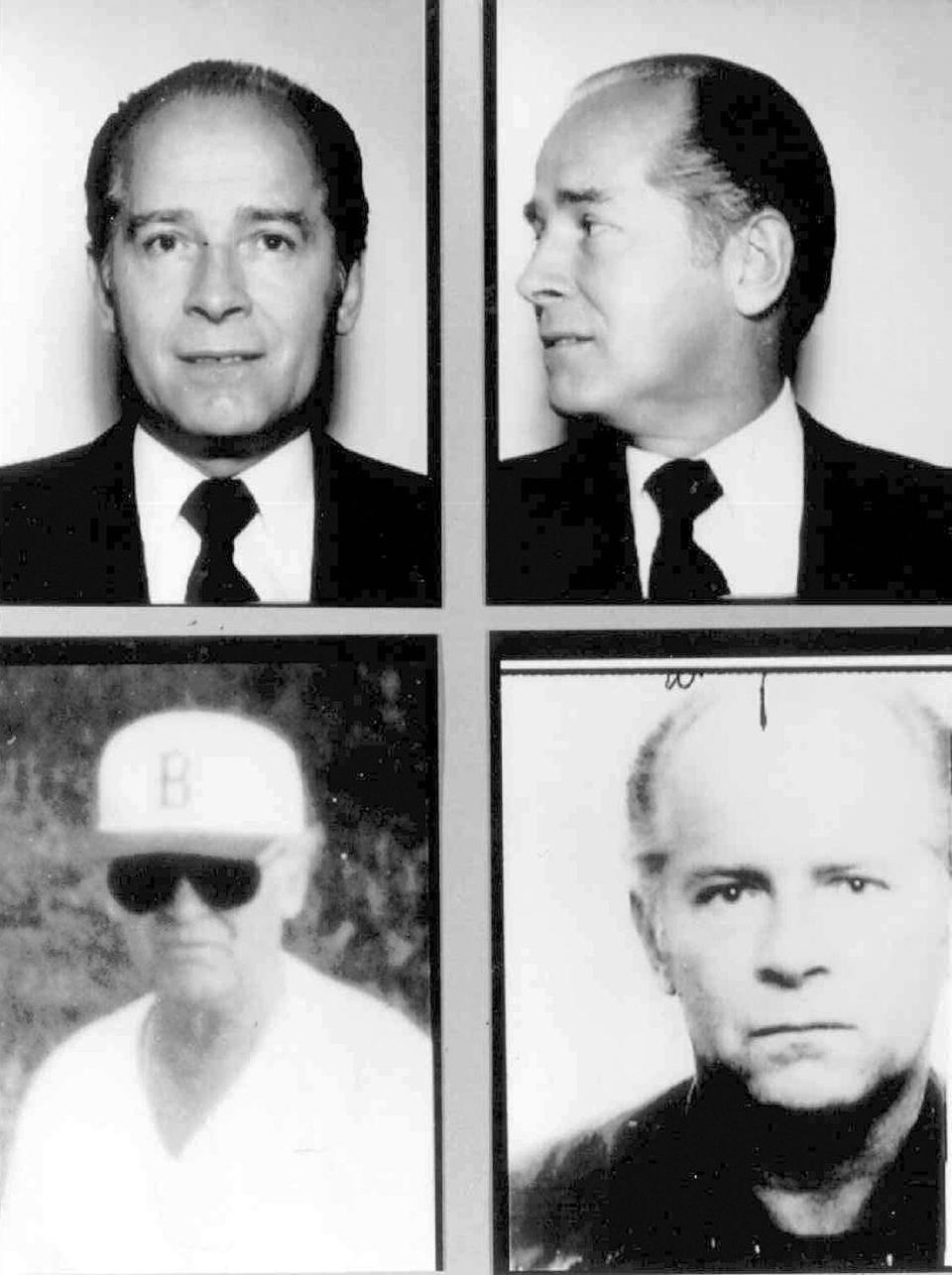 These 1980s FBI handout file photos show Massachusetts mobster James "Whitey" Bulger. Officials with the Federal Bureau of Prisons said Bulger died Oct. 30, 2018, in a West Virginia prison after being sentenced in 2013 in Boston to spend the rest of his life in prison.