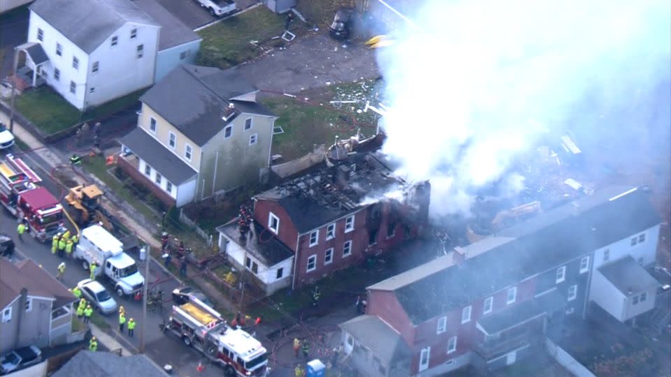 At least 15 people were injured after the gas explosion. - WABC