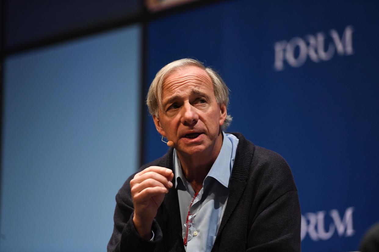 Ray Dalio on the Forum stage during day two of Web Summit 2018.