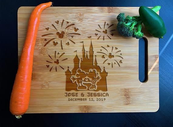 4) Disney Inspired Cutting Board Anniversary