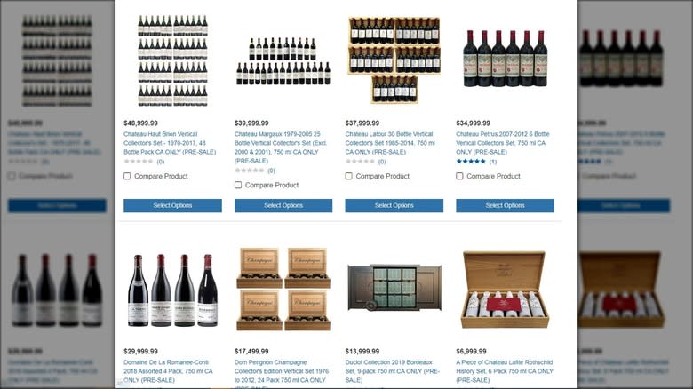 Costco expensive wine listings