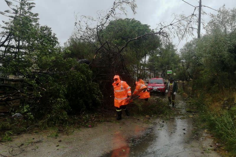 A rare storm known as a Medicane (Mediterranean hurricane), hit western Greece