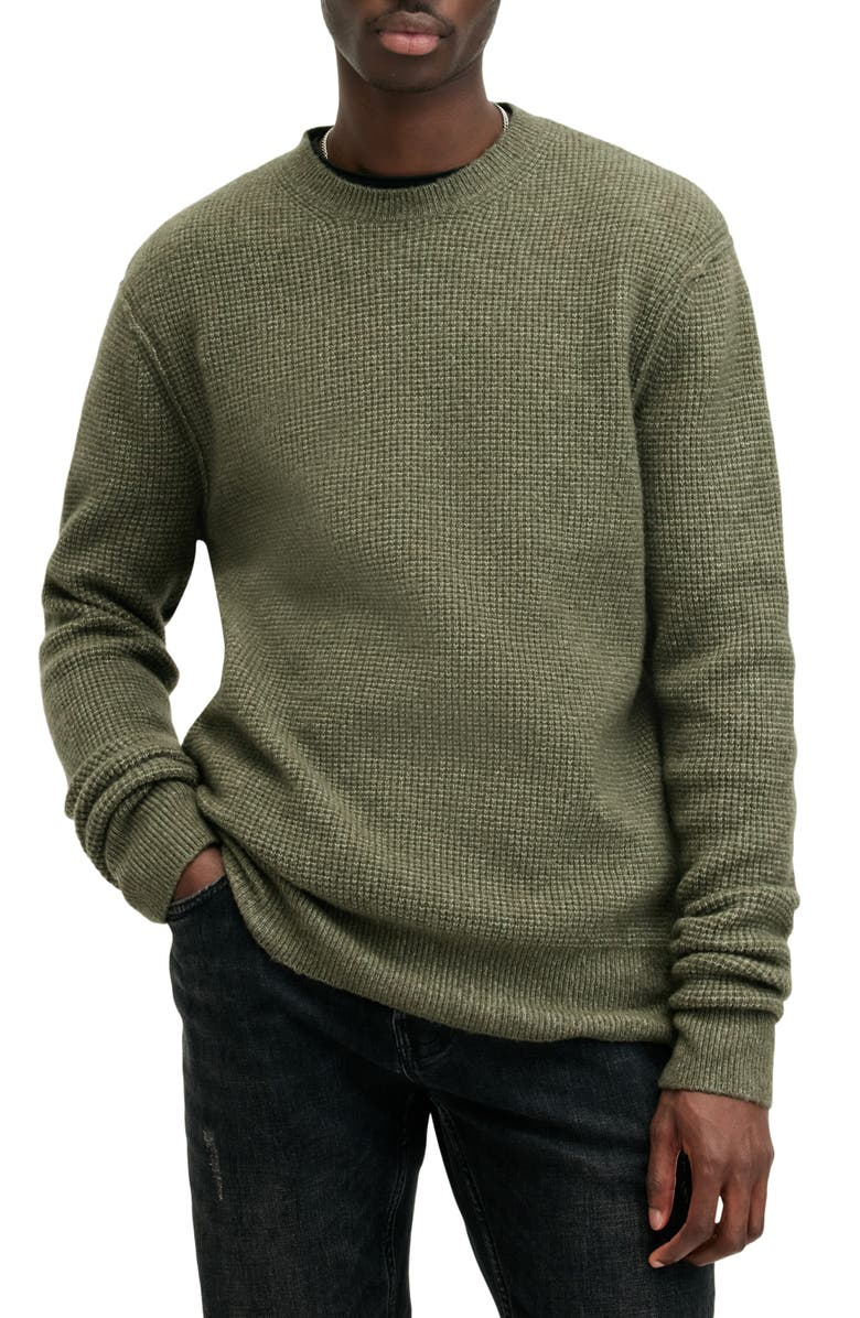 AllSaints Hatten Waffle Stitch Sweater