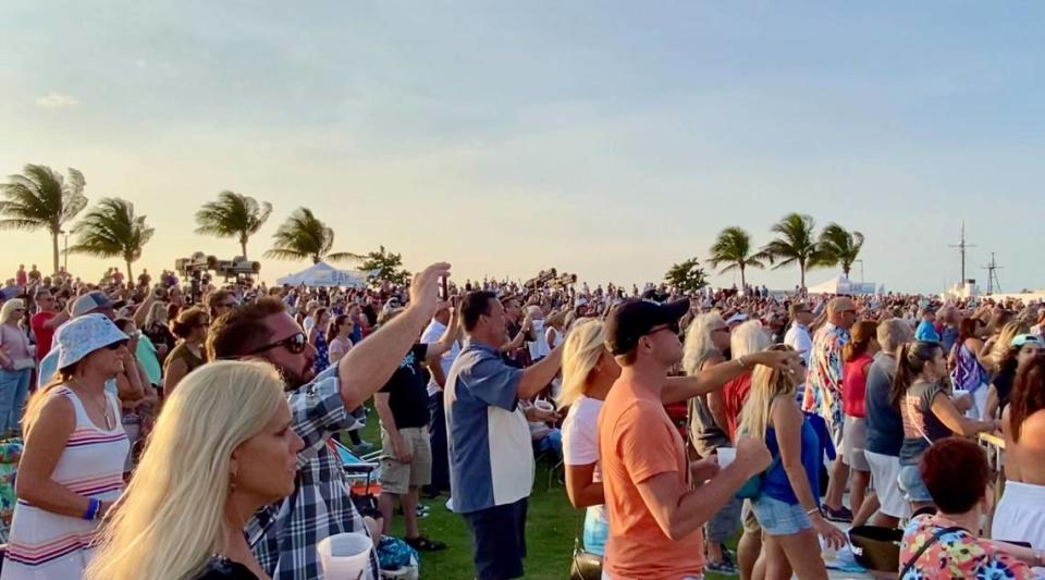 As concerts returned to the South Florida landscape as the CDC relaxed guidelines for fully vaccinated people, fans packed the 4,000-capacity Coffee Butler Amphitheater in Key West to see Sammy Hagar & the Circle perform on May 23, 2021.