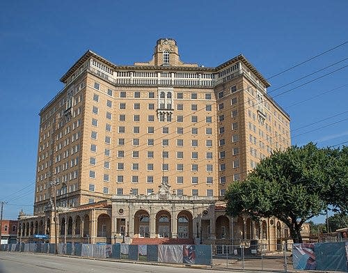 The Baker Hotel in Mineral Wells, which was built in 1929, is pictured in 2021.