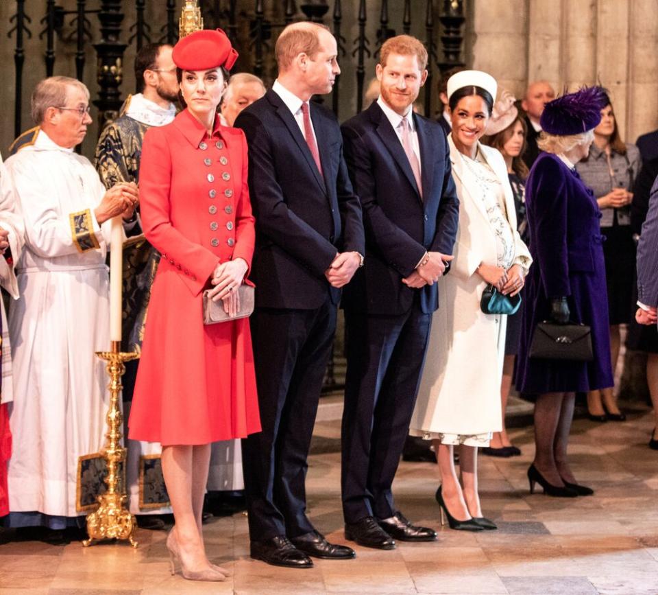 Kate Middleton, Prince William, Prince Harry and Meghan Markle attend Commonwealth Day services in 2019 | Richard Pohle - WPA Pool/Getty