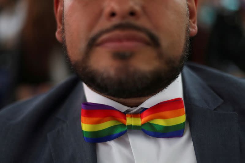 Mexicans celebrate LGBTQ+ pride month with massive wedding