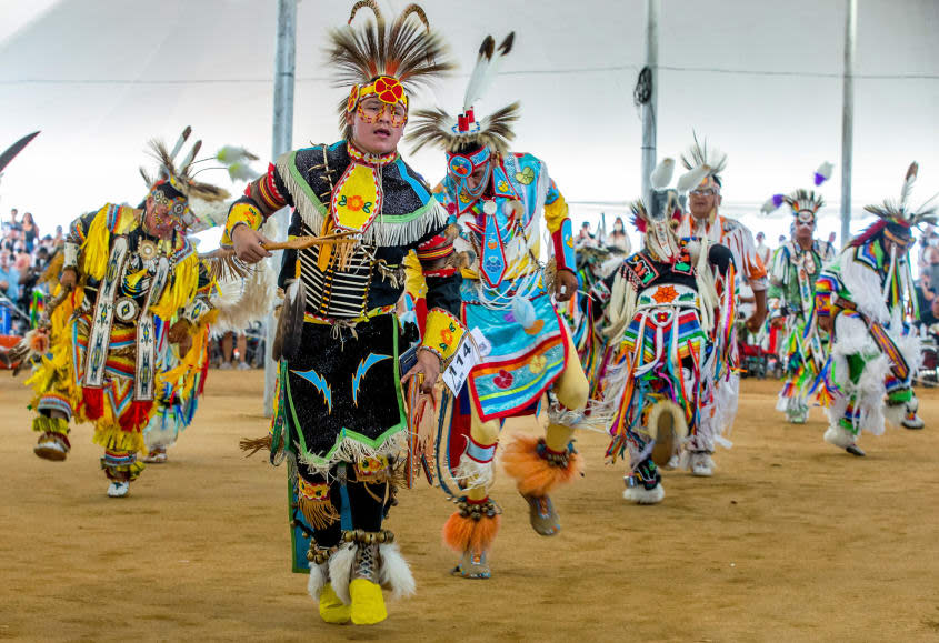 Dancers at the Morongo Thunder & Lightning Pow Wow