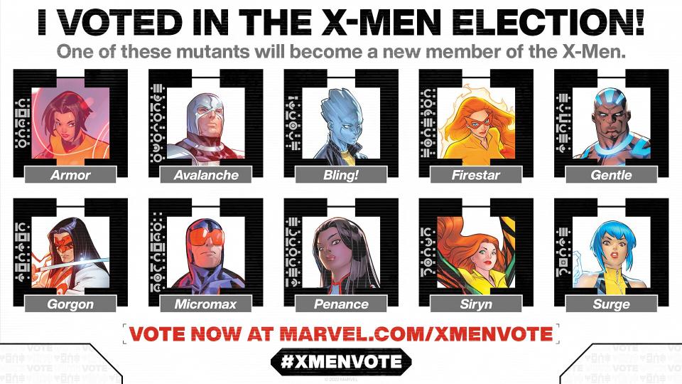 Marvel announces second X-Men fan election