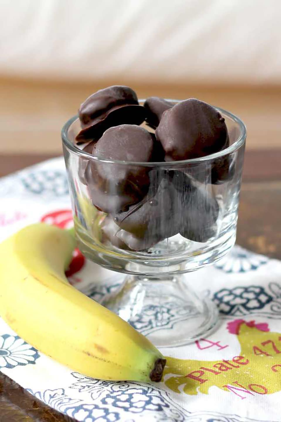 Dark Chocolate Peanut Butter Banana Bites