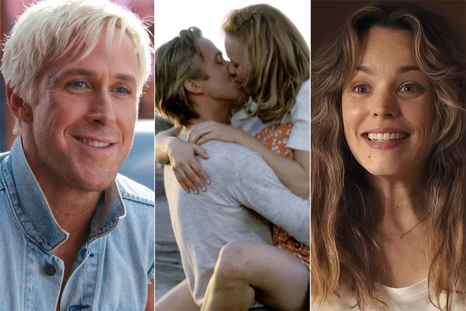 Ryan Gosling in Barbie, The Notebook, Rachel McAdams in Are You There God