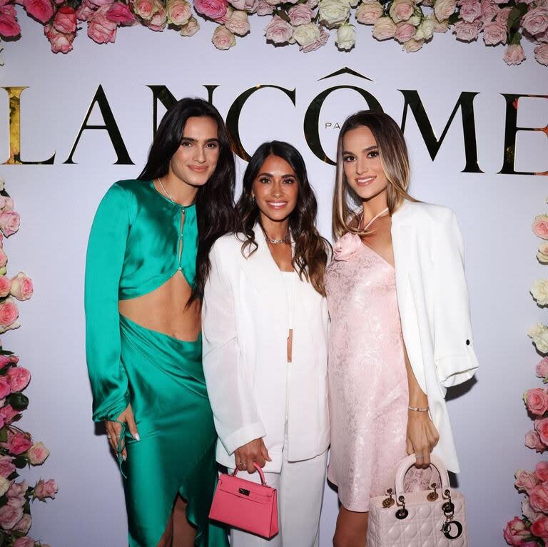 Isabela Rangel Grutman, Antonela Roccuzzo y Elena Galera (Foto: Instagram @elenagalera)