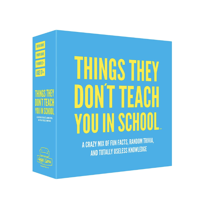 10) “Things They Don’t Teach You in School” Party Trivia Game