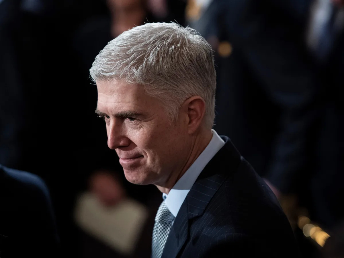 Justice Neil Gorsuch says he's 'looking forward' to a report on the Supreme Cour..