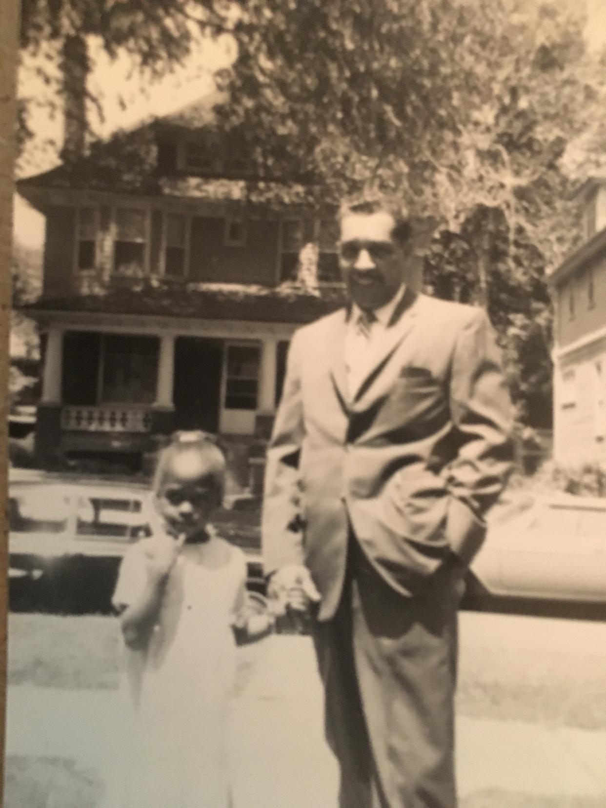 Kristin and her father in Detroit, circa 1965.