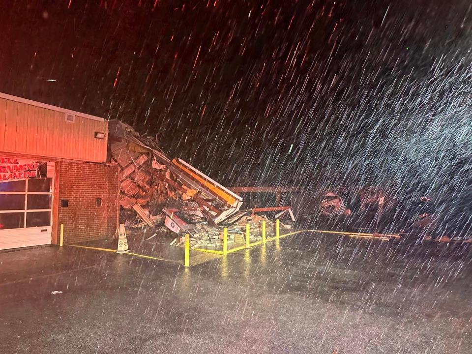 Storm damage in Katy, Texas